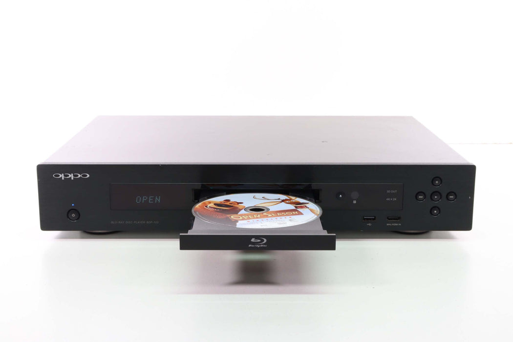 Oppo BDP-103 Universal Disc Player Blu-Ray DVD 3D 4K Video (With Replacement Remote)-DVD & Blu-ray Players-SpenCertified-vintage-refurbished-electronics