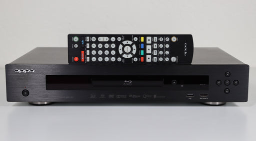 Oppo BDP-103 Universal Disc Player Blu-Ray DVD 3D 4K Video BD-Video, Blu-ray 3D, DVD-Video, DVD-Audio, AVCHD, SACD, CD, HDCD, Kodak Picture CD, CD-R/RW, DVD±R/RW, DVD±R DL, BD-R/RE-DVD & Blu-ray Players-SpenCertified-vintage-refurbished-electronics