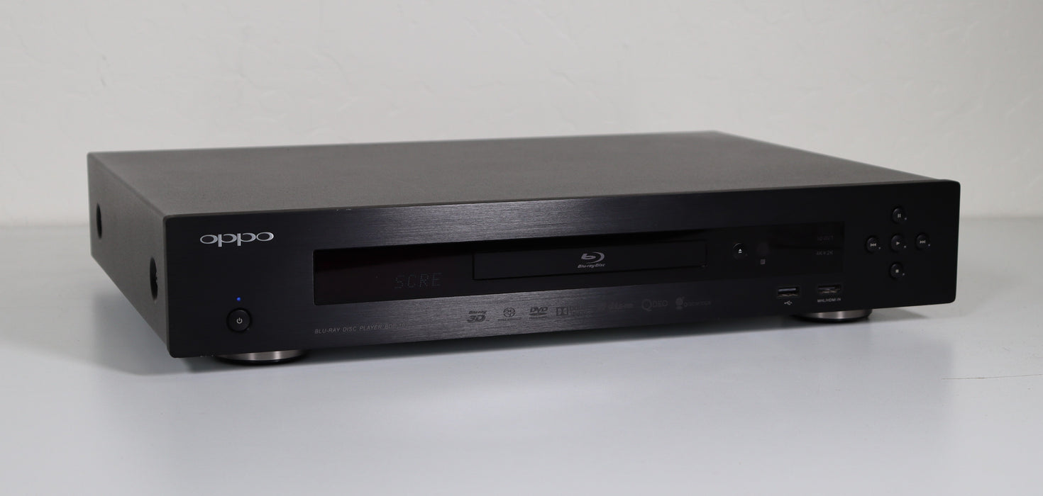 Oppo BDP-103 Universal Disc Player Blu-Ray DVD 3D 4K Video BD-Video, Blu-ray 3D, DVD-Video, DVD-Audio, AVCHD, SACD, CD, HDCD, Kodak Picture CD, CD-R/RW, DVD±R/RW, DVD±R DL, BD-R/RE-DVD & Blu-ray Players-SpenCertified-vintage-refurbished-electronics