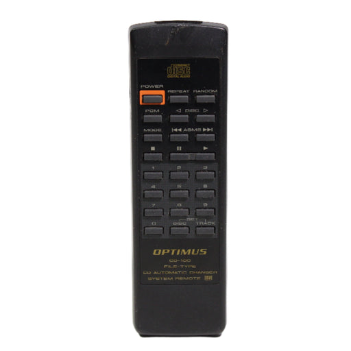 Optimus CD-100 Remote Control for File-Type CD Changer CD-100-Remote Controls-SpenCertified-vintage-refurbished-electronics