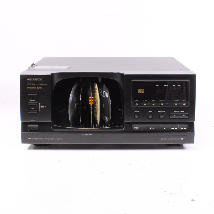 Optimus CD-8400 60 Disc File-Type CD Changer (1999)-CD Players & Recorders-SpenCertified-vintage-refurbished-electronics