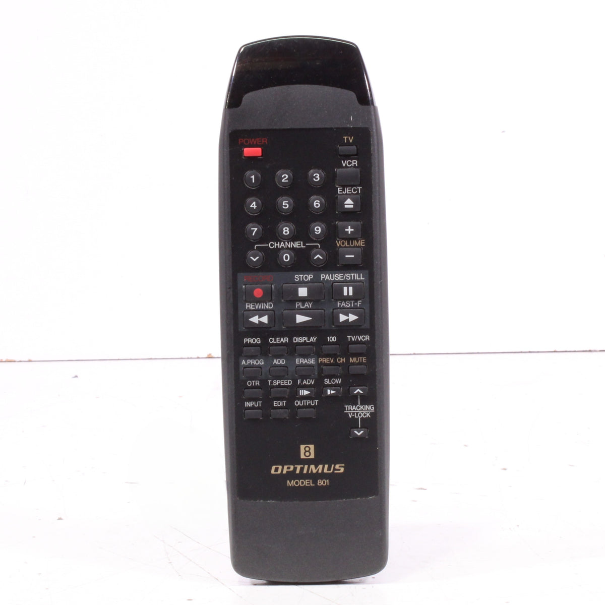 Optimus Model 801 Remote Control for VCR Model 801 — SpenCertified
