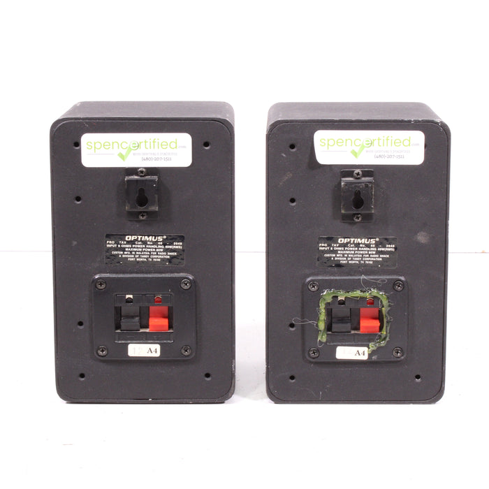 Optimus Pro 7AV Compact 2-Way Speaker Pair Magnetic Shielding (1994)-Speakers-SpenCertified-vintage-refurbished-electronics