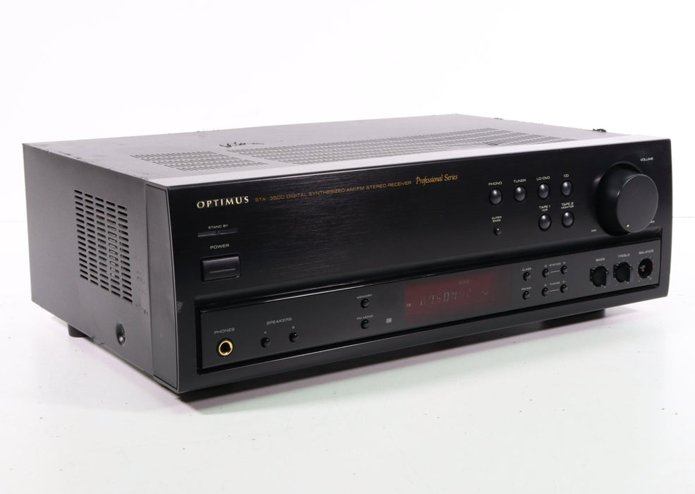 Optimus STA-3500 Digital Synthesized AM FM Stereo Receiver (NO REMOTE)-Audio & Video Receivers-SpenCertified-vintage-refurbished-electronics