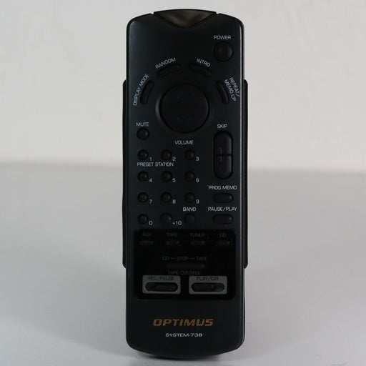 Optimus System-738 Remote Control for Mini System CD Player Cassette Deck Speakers-Remote Controls-SpenCertified-vintage-refurbished-electronics