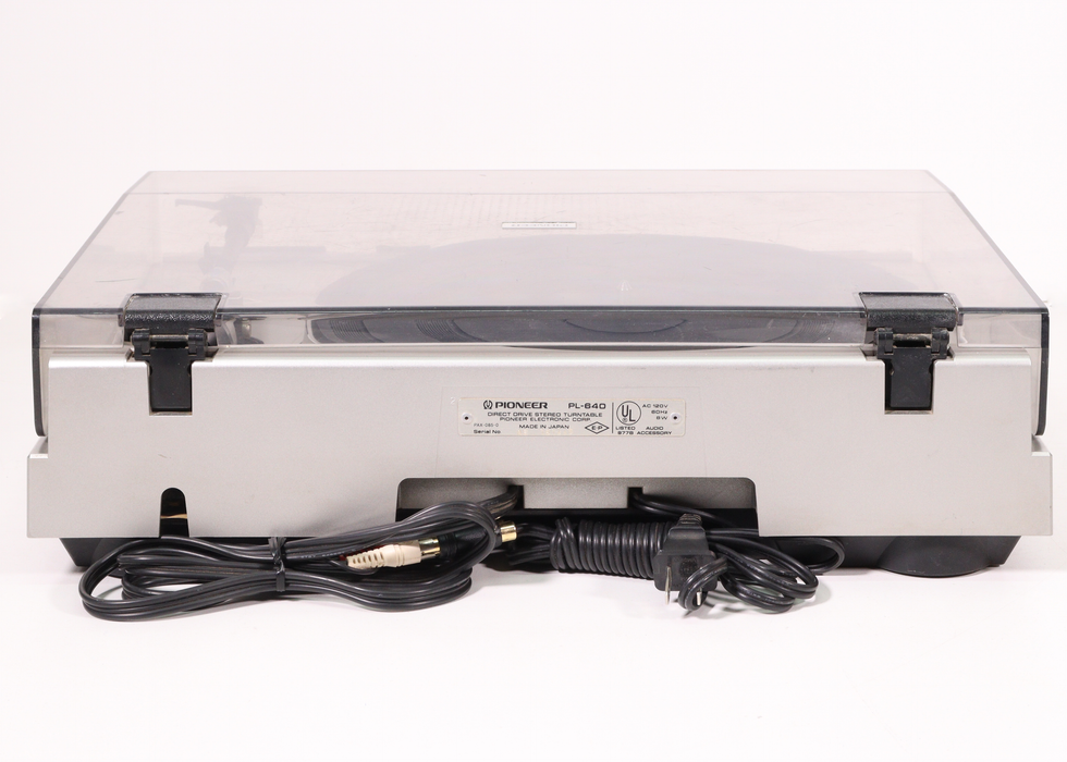 PIONEER PL-640 Quartz-Direct Drive Automatic Return Stereo Turntable-Turntables & Record Players-SpenCertified-vintage-refurbished-electronics