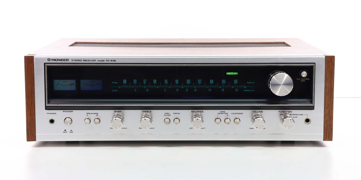 PIONEER-SX-636-Vintage-Wooden-