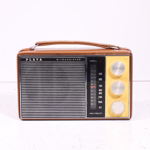 PLATA 8R-75 8-Transistor High Fidelity Portable Radio Vintage (AS-IS)-Radios-SpenCertified-vintage-refurbished-electronics