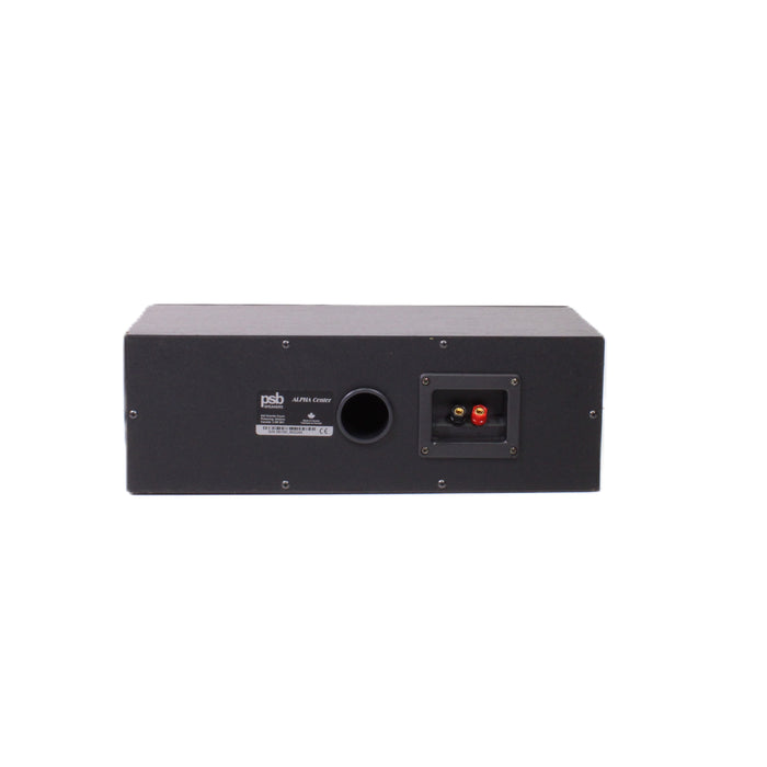 PSB Alpha Center Channel Speaker Dual 5.25" Woofers Black Ash-Speakers-SpenCertified-vintage-refurbished-electronics