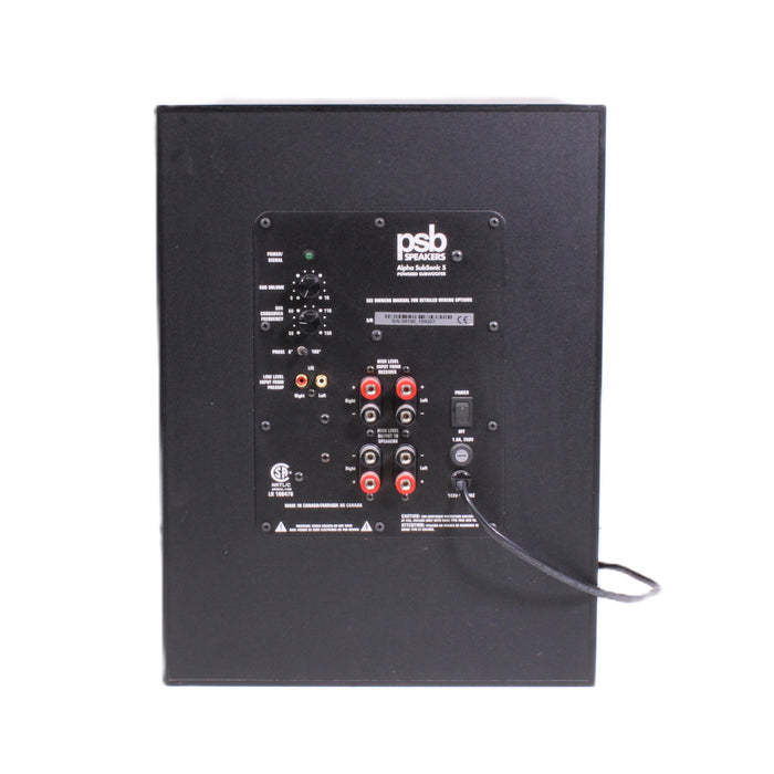 PSB Alpha SubSonic 5 Powered Subwoofer Active Home Theater Speaker-Speakers-SpenCertified-vintage-refurbished-electronics