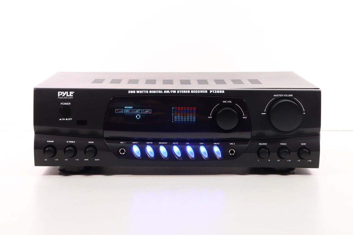 PYLE PT260A 200 Watts Digital AM/FM Stereo Receiver (No Right Channel ...