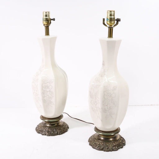 Pair of Vintage Table Lamps for Home or Office (NO BULBS OR SHADES)-Lamps-SpenCertified-vintage-refurbished-electronics