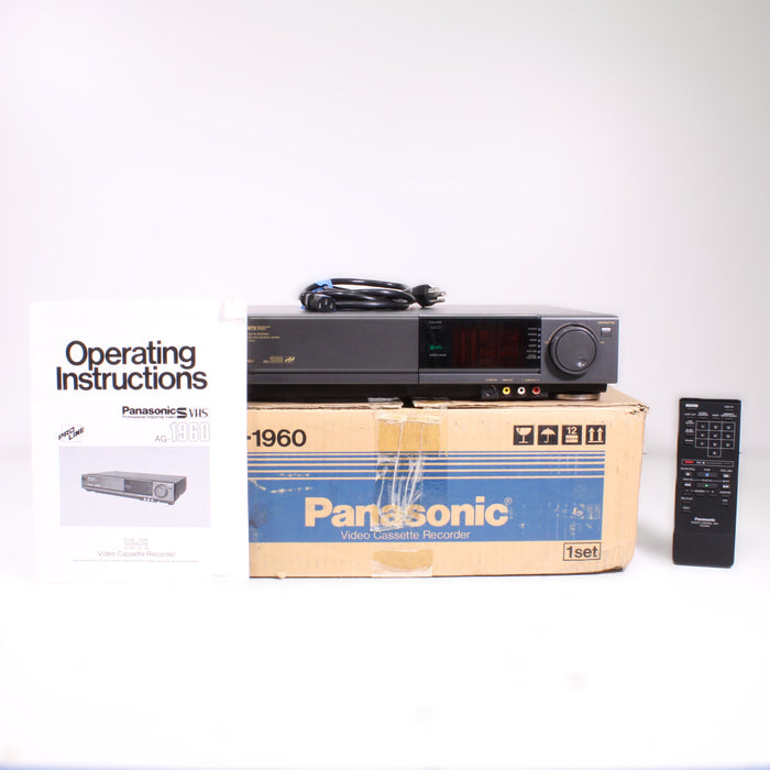 Panasonic AG-1960 Pro Line 4-Head SQPB VHS VCR Video Cassette Recorder (ORIGINAL BOX)-VCRs-SpenCertified-vintage-refurbished-electronics