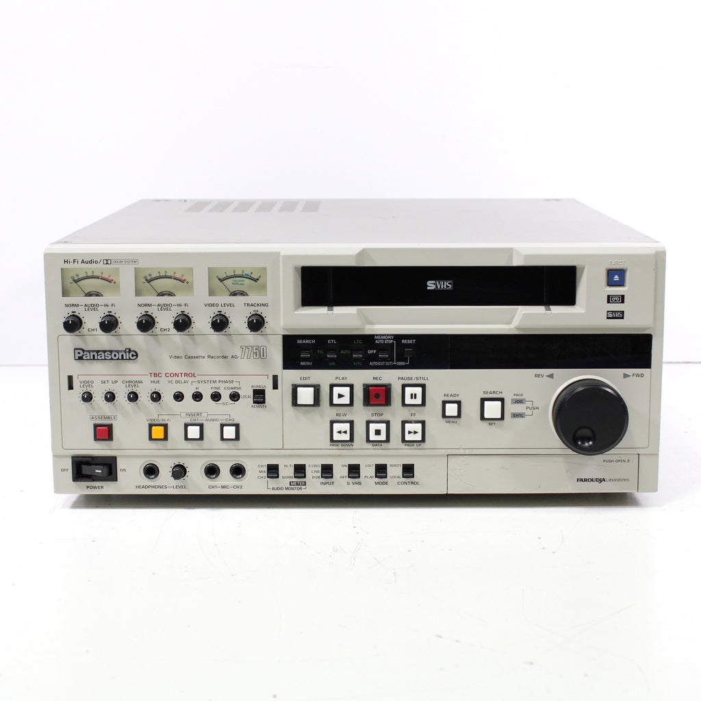 Panasonic AG-7750 SVHS Super-VHS Commercial VCR Professional