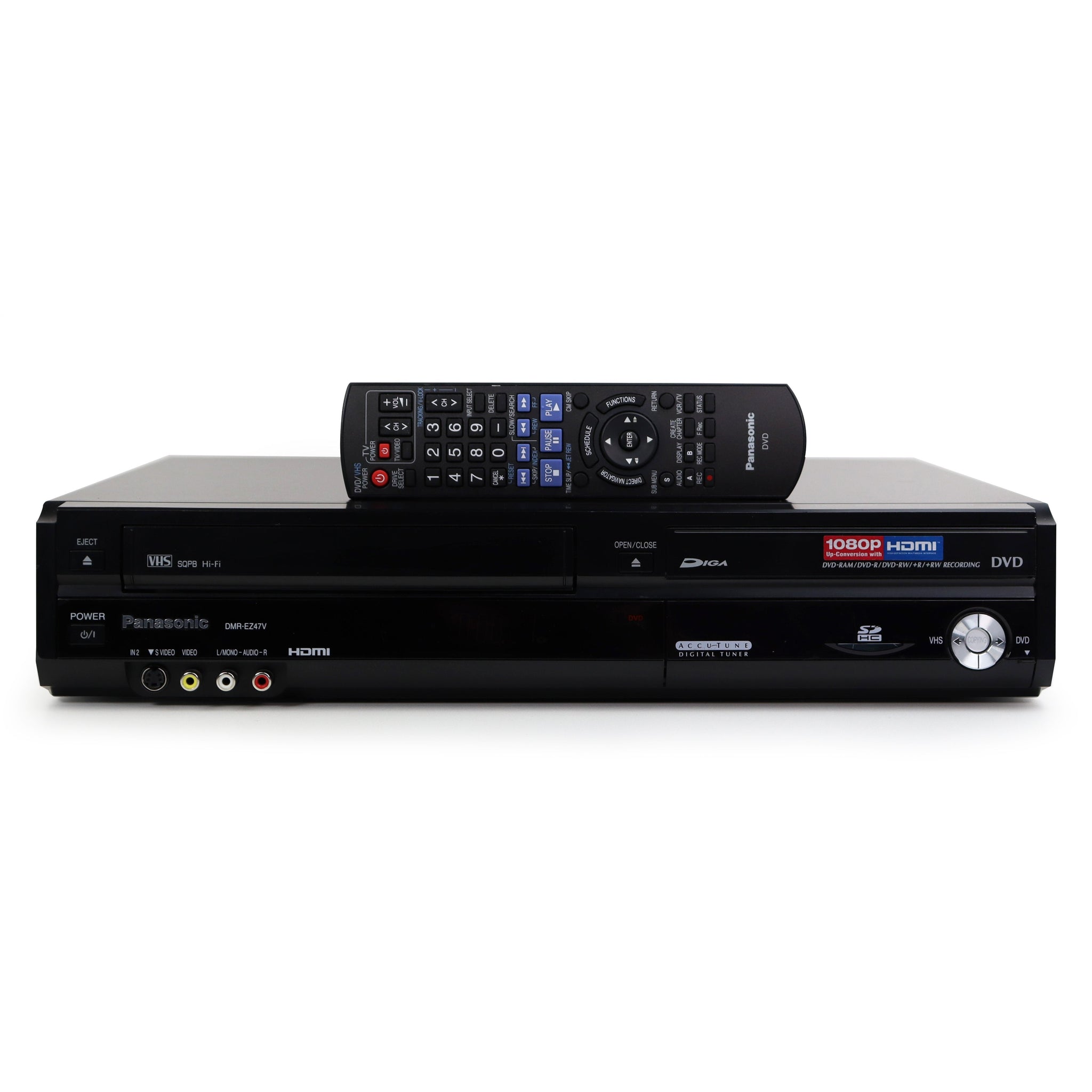 Panasonic DMREZ47V VHS to DVD Combo Recorder and VCR with Digital Tun