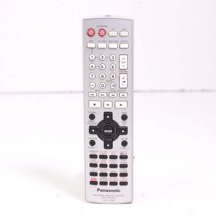 Panasonic EUR7722XB0 Remote Control for DVD Home Theater Sound System SC-HT730 and More-Remote Controls-SpenCertified-vintage-refurbished-electronics