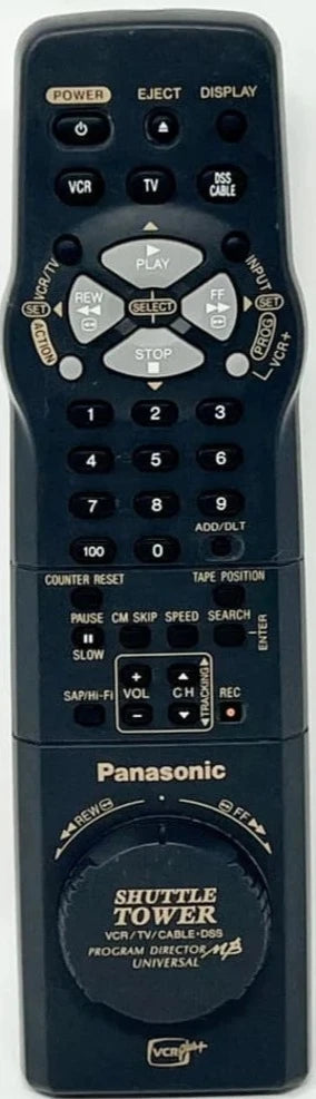 Panasonic LSSQ0231 Remote Control for VCR PV-V4530S PV-V4600-Remote Controls-SpenCertified-vintage-refurbished-electronics