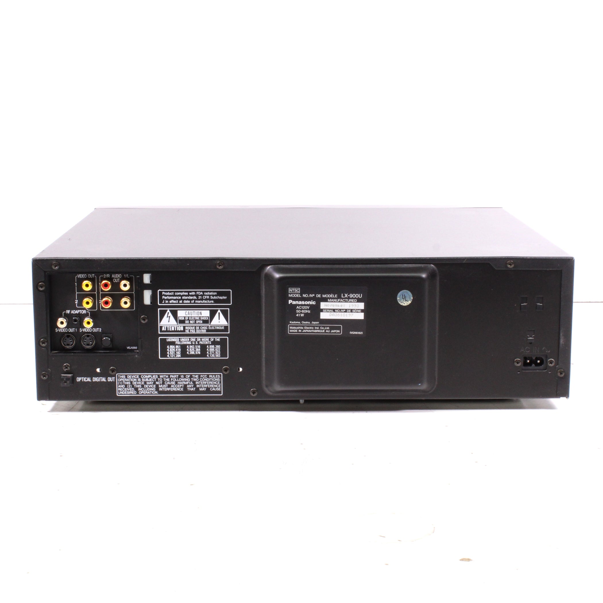 Panasonic LX-900U CD CDV LD LaserDisc Player with Auto Reverse (1993 ...