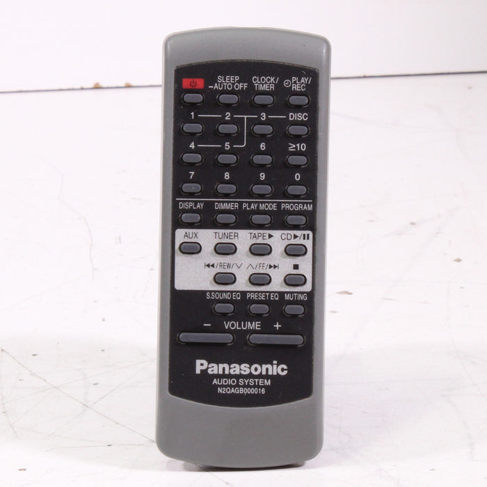 Panasonic N2QAGB000016 Remote Control for CD Stereo System SA-AK100-Remote Controls-SpenCertified-vintage-refurbished-electronics