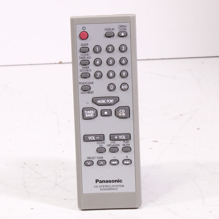 Panasonic N2QAGB000037 Remote Control for CD Stereo System SCEN26-Remote Controls-SpenCertified-vintage-refurbished-electronics