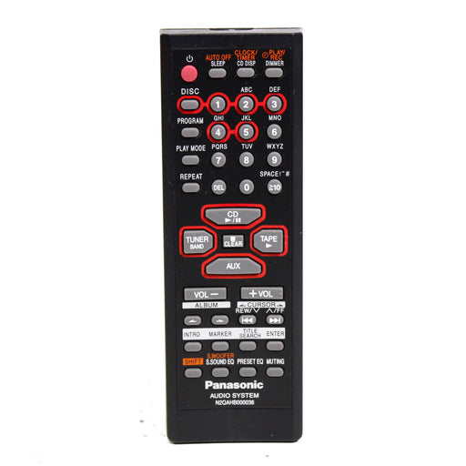 Panasonic N2QAHB000036 Remote Control for Shelf Audio System SC-AK610 and More-Remote Controls-SpenCertified-vintage-refurbished-electronics