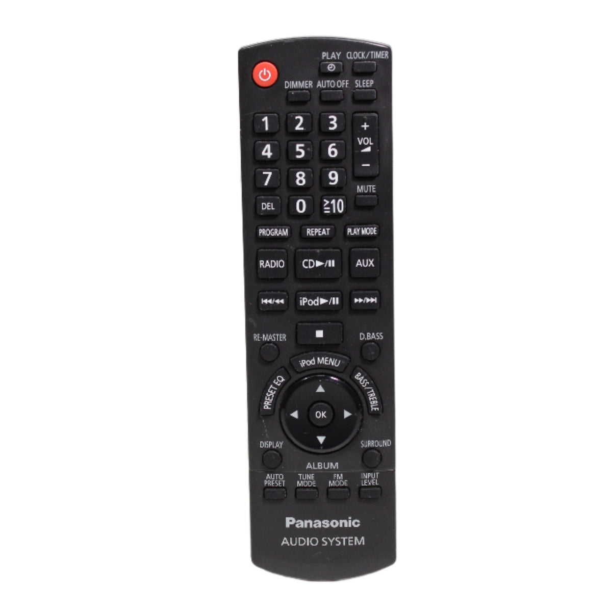 Panasonic N2QAYB000518 Remote Control for Compact Stereo System SA-HC2 ...