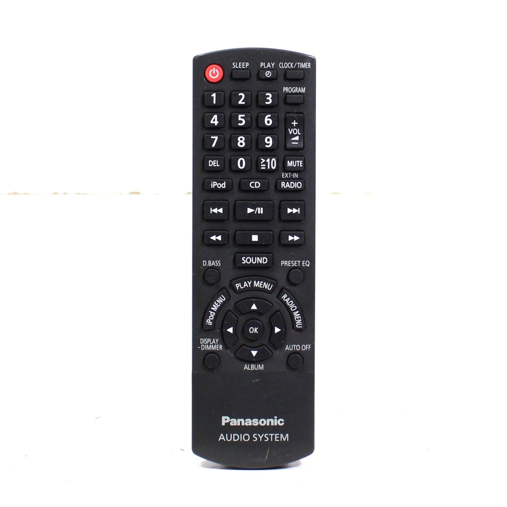 Panasonic N2QAYB000640 Remote Control for Compact Stereo System SC-HC2 ...