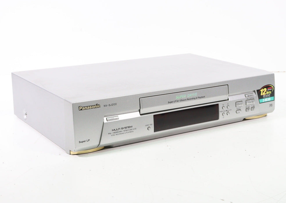 Panasonic NV-SJ200 VCR Video Cassette Recorder Super LP for 12 Hours Recording and Playback-VCRs-SpenCertified-vintage-refurbished-electronics