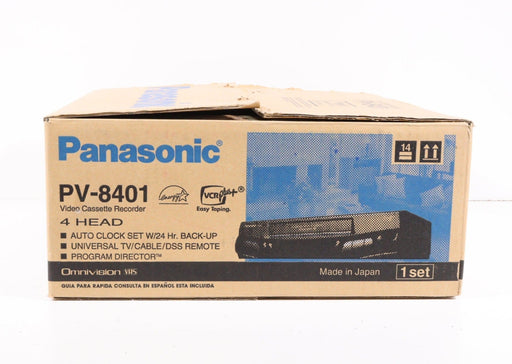 Panasonic PV-8401 VHS Player VCR Video Cassette Recorder (New with Original Box)-VCRs-SpenCertified-vintage-refurbished-electronics