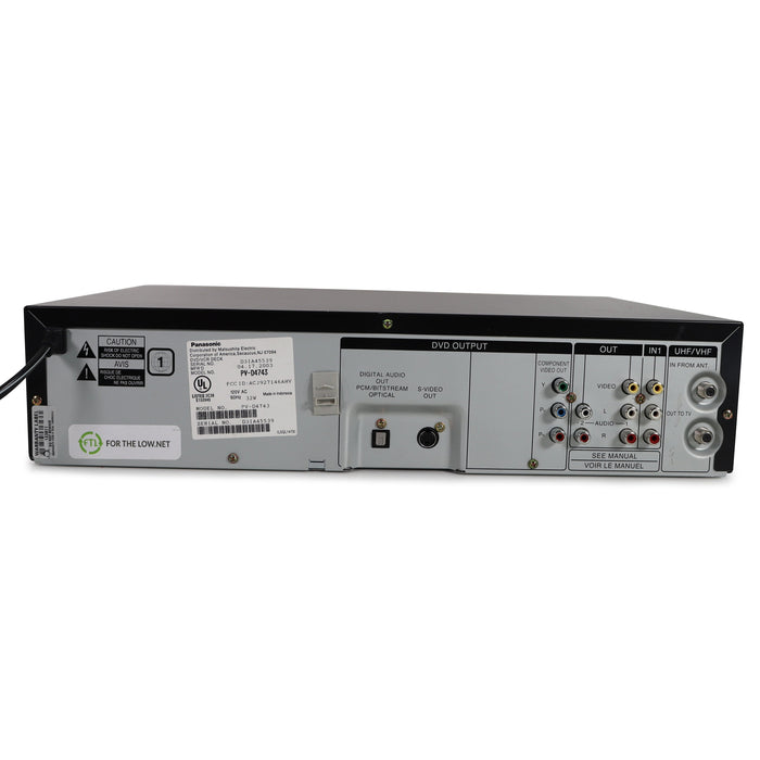 Panasonic PV-D4743 DVD/VCR Combo Player with Omnivision-Electronics-SpenCertified-refurbished-vintage-electonics