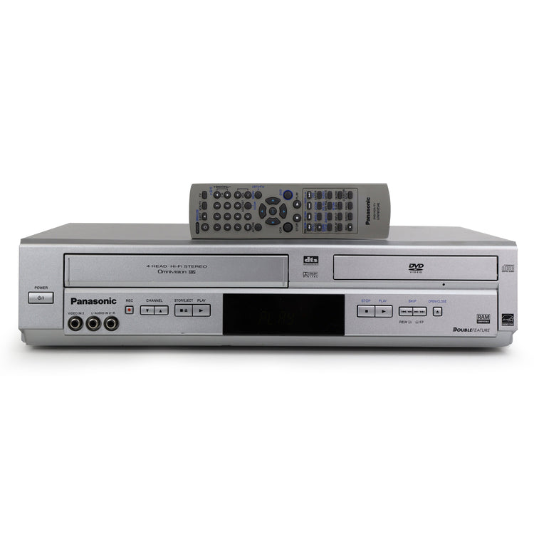 Panasonic Omnivision DVD/VHS/CD Double Feature VHS Player Recorder  PV-D4744S