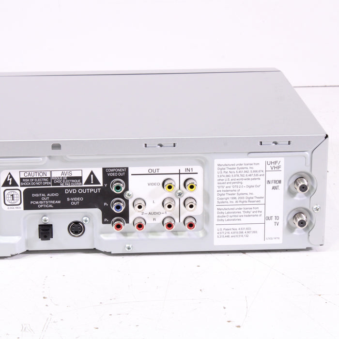 Panasonic PV-D4745S DVD VCR Combo Player Hi-Fi Stereo Advanced Progressive Scan (2005) NO REMOTE-VCRs-SpenCertified-vintage-refurbished-electronics