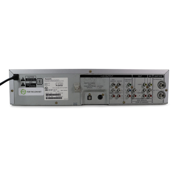 Panasonic PV-D4753S DVD/VCR Player with Omnivision-Electronics-SpenCertified-refurbished-vintage-electonics
