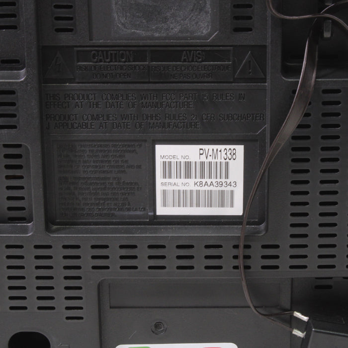 Panasonic PV-M1338 13" TV VCR Combo VHS CRT-Televisions-SpenCertified-vintage-refurbished-electronics