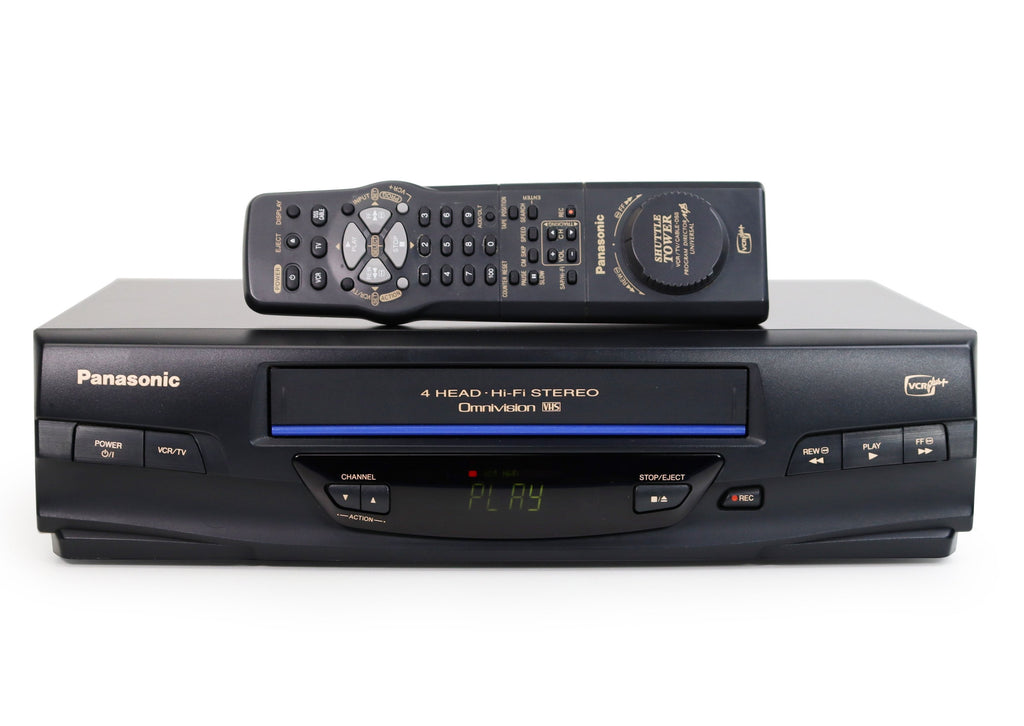 Newest Panasonic VCR 4-Head Hi-Fi Stereo Omnivision PV-V464S VHS Player Remote & Tape.