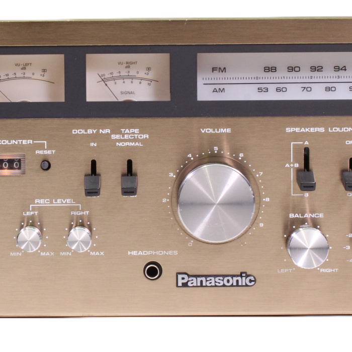 Panasonic RA-6500 AM/FM Stereo Cassette Tape Deck Receiver with Phono-Audio Components-SpenCertified-vintage-refurbished-electronics