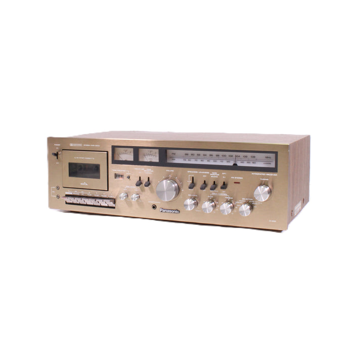 Panasonic RA-6500 AM/FM Stereo Cassette Tape Deck Receiver with Phono-Audio Components-SpenCertified-vintage-refurbished-electronics
