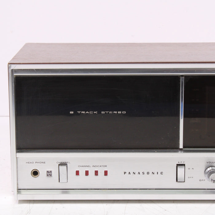 Panasonic RE-7070 8 Track Solid State Stereo Cartridge Player Deck Vintage Wood Panels-8 Track Player-SpenCertified-vintage-refurbished-electronics