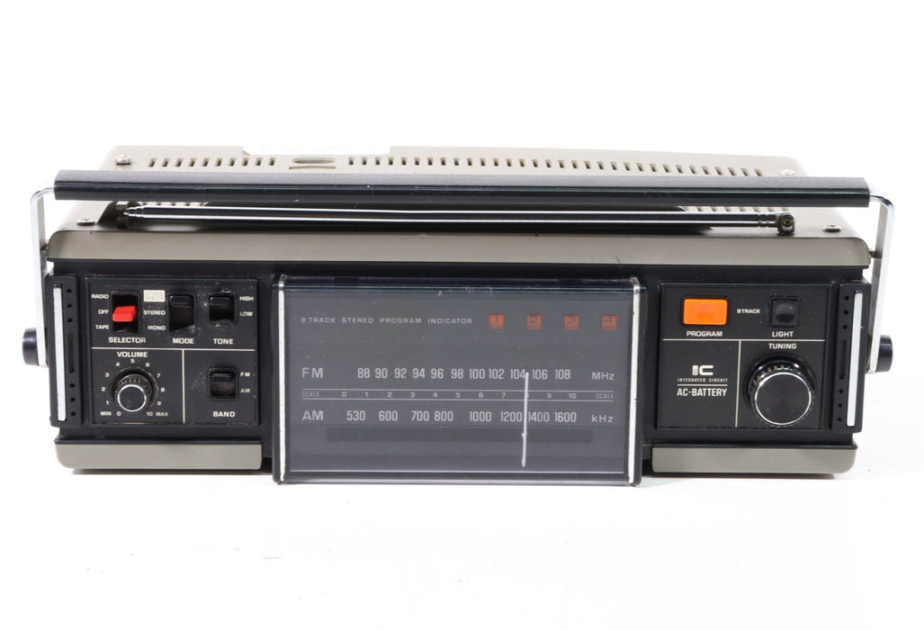 Panasonic RF-7100 Portable Stereo Spacer FM AM Radio 8 Track Player (HAS POWER ISSUES)-8 Track Player-SpenCertified-vintage-refurbished-electronics