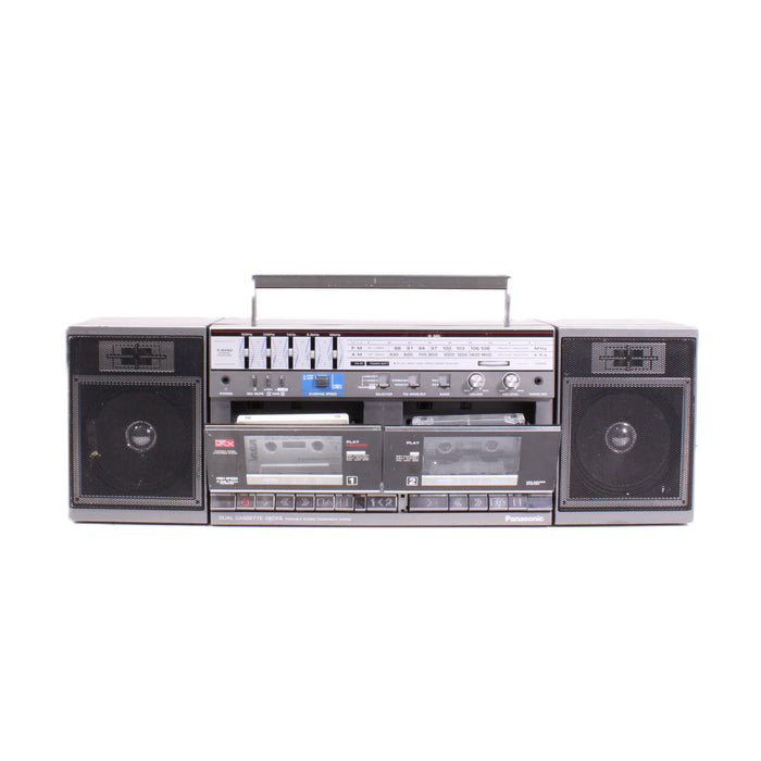 Panasonic RX-CW50 Portable Boombox Dual Cassette AM/FM Stereo Radio-Boombox-SpenCertified-vintage-refurbished-electronics