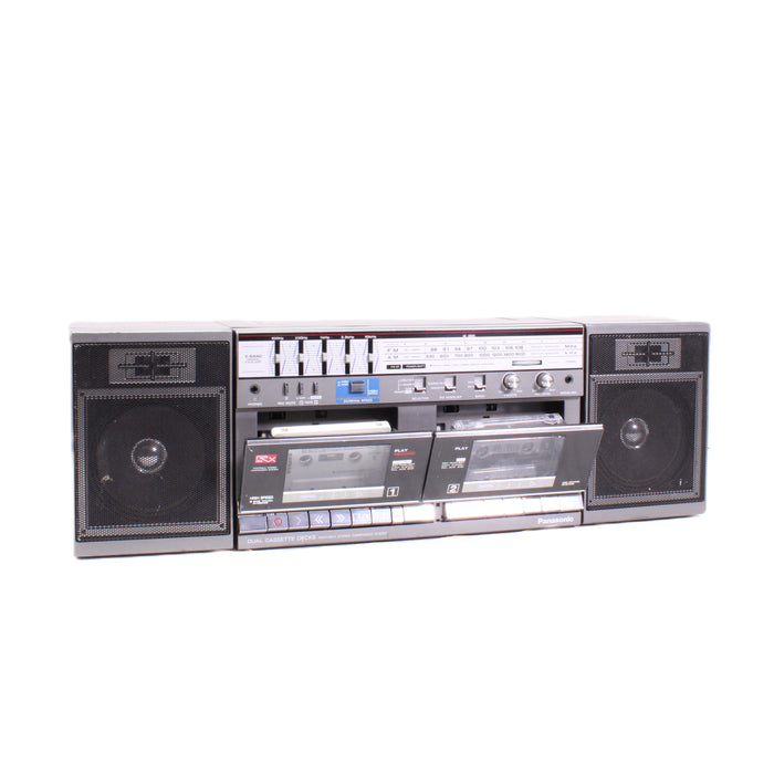 Panasonic RX-CW50 Portable Boombox Dual Cassette AM/FM Stereo Radio-Boombox-SpenCertified-vintage-refurbished-electronics
