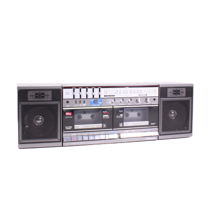 Panasonic RX-CW50 Portable Boombox Dual Cassette AM/FM Stereo Radio-Boombox-SpenCertified-vintage-refurbished-electronics