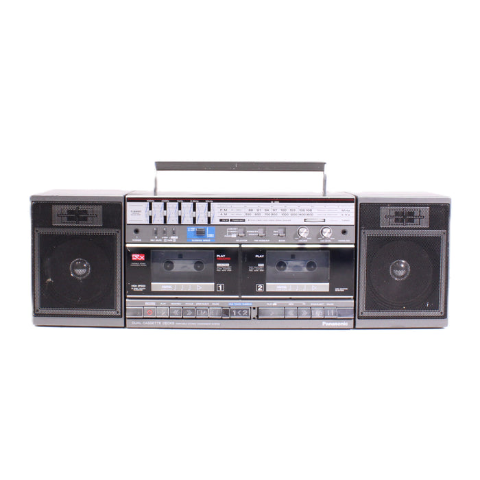 Panasonic RX-CW50 Portable Boombox Dual Cassette AM/FM Stereo Radio-Boombox-SpenCertified-vintage-refurbished-electronics