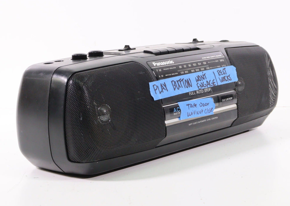 Panasonic RX-FS410A AM FM Stereo Radio Cassette Recorder Boombox (AS IS)-Radios-SpenCertified-vintage-refurbished-electronics