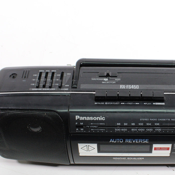 Panasonic RX-FS450 AM FM Stereo Radio Cassette Recorder Boombox-Boomboxes-SpenCertified-vintage-refurbished-electronics