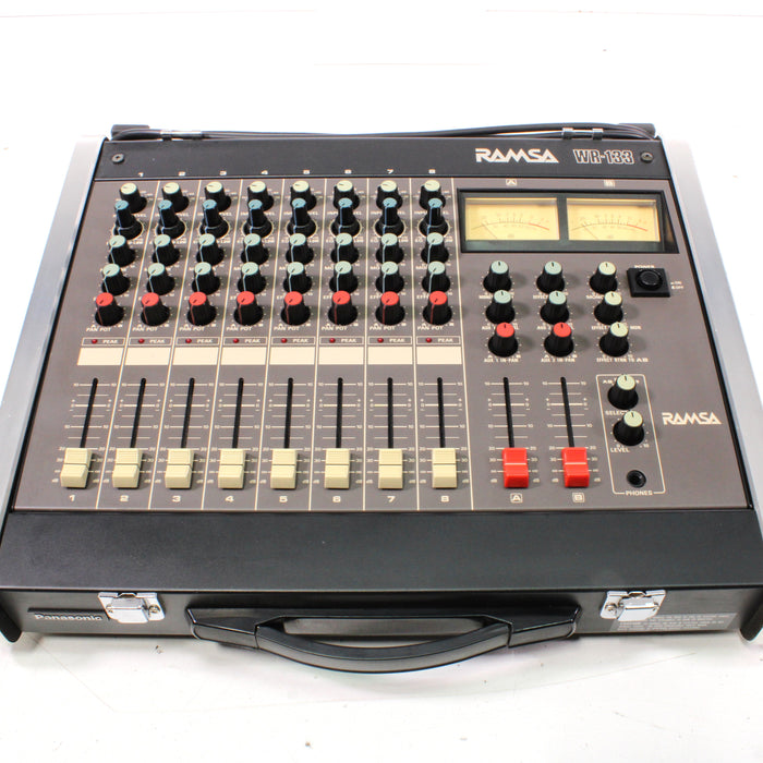 Panasonic Ramsa WR-133 Vintage Lo-Fi 8-Channel Mixer with Case-Audio Mixers-SpenCertified-vintage-refurbished-electronics