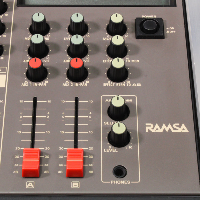 Panasonic Ramsa WR-133 Vintage Lo-Fi 8-Channel Mixer with Case-Audio Mixers-SpenCertified-vintage-refurbished-electronics