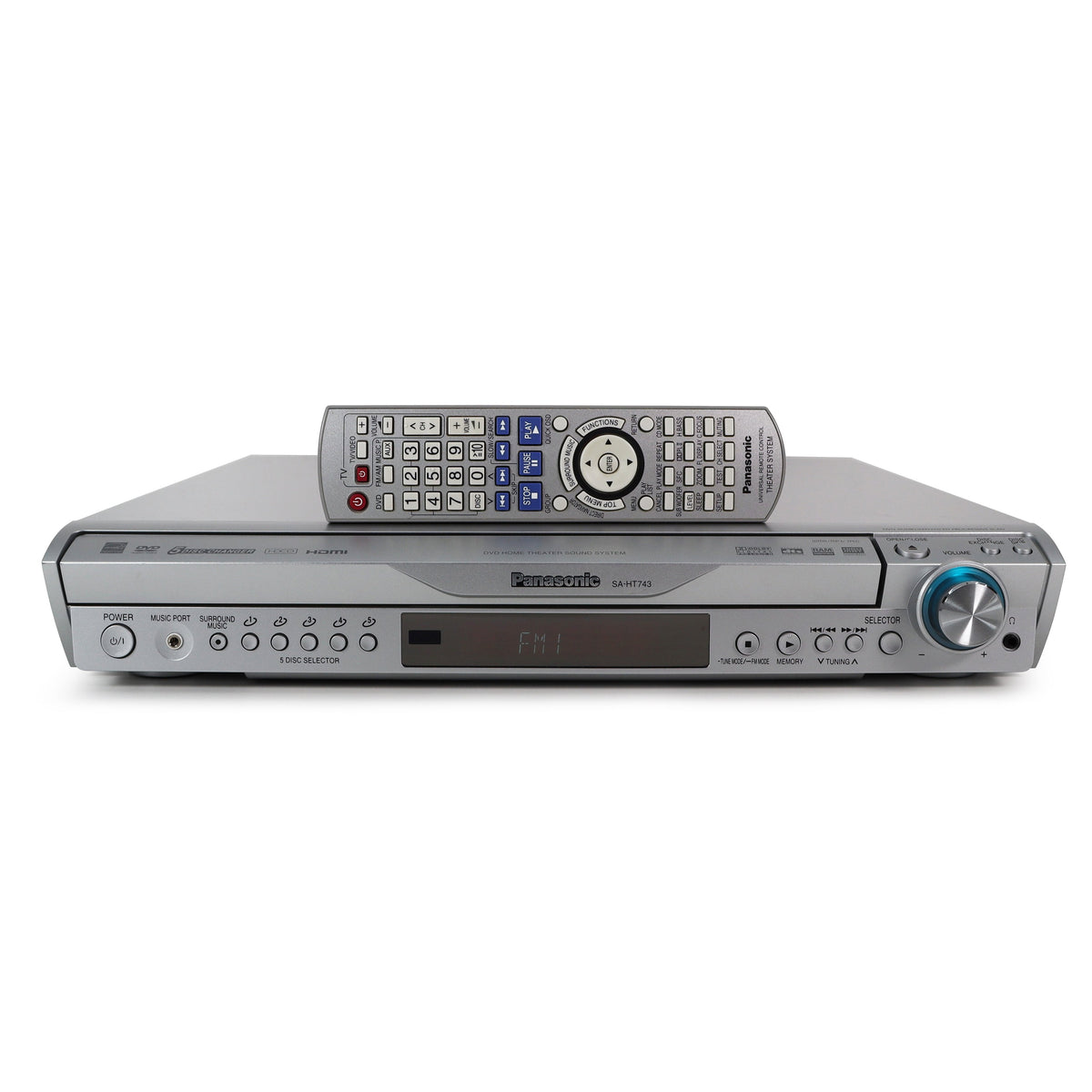 Panasonic SA-HT743 5-Disc Carousel DVD Home Theater Sound System