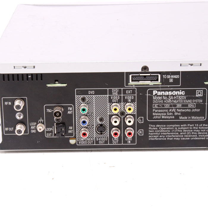 Panasonic SA-HT820V DVD/VHS Home Theater Sound System 5-Disc (SPEAKERS NOT INCLUDED)-Home Theater Systems-SpenCertified-vintage-refurbished-electronics