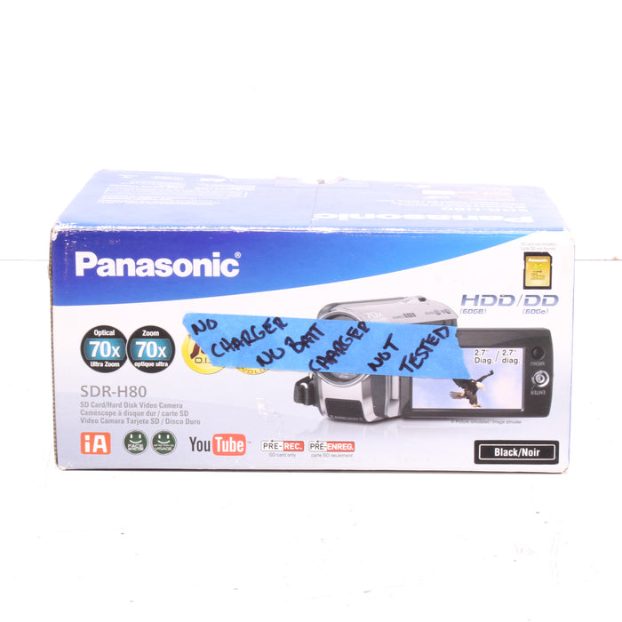 Panasonic SDR-H80 SD and HDD Camcorder 60GB Hard Drive (UNTESTED)-Video Cameras-SpenCertified-vintage-refurbished-electronics